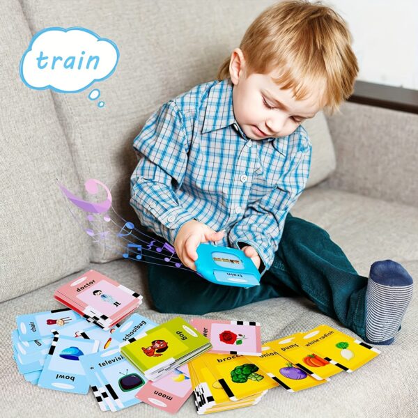 Talking Flash Cards for Toddlers Ages 3-6 – 224 Sight Words Educational Speech Toy – Pocket-Sized Learning Toy for Preschool & Kindergarten – Montessori-Inspired Gift for Boys & Girls - Image 7